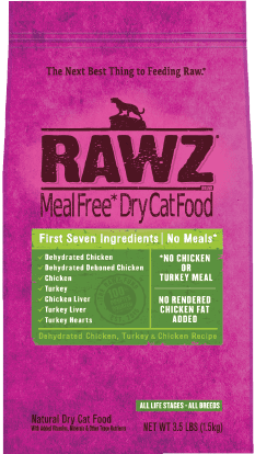 Rawz Dry Cat Food  Chicken Turkey 1.75lb