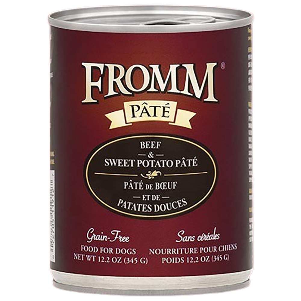 Fromm Beef Sweet Potato Pate Grain Free Can 12.5