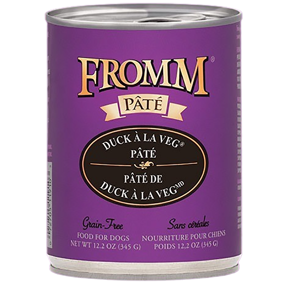 Fromm Duck A La Veg  Pate Grain Free Can 12.2