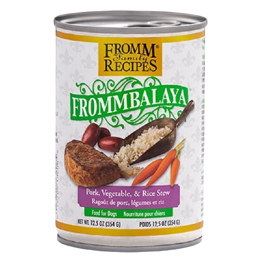 Fromm Frommbalaya Pork Vegetables  & Rice Stew. can 12.2oz